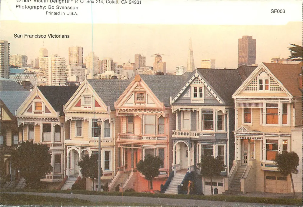 San Francisco Victorians — Fotografie Bo Svensson — Visual Delights, SF003 - Rückseite