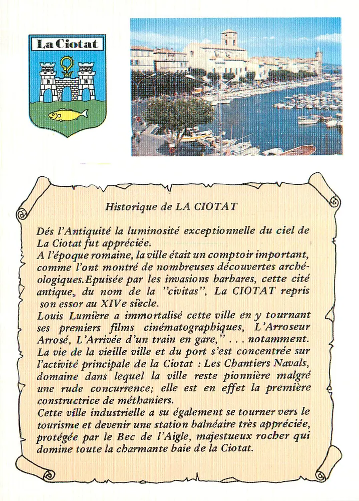 La Ciotat — Geschichte von La Ciotat — Les Éditions Chromé - Vorderseite