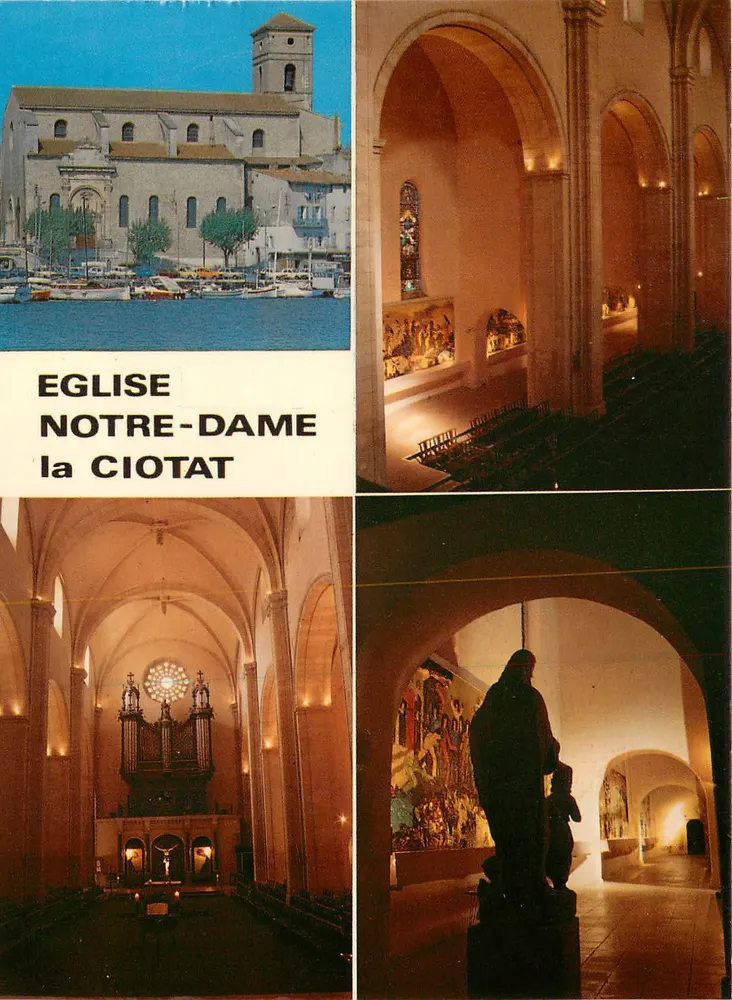Igreja de Nossa Senhora da Ciotat — vista interior e exterior — editor não visível - Verso
