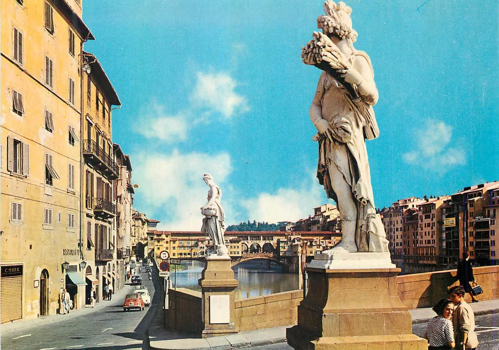 Firenze — Statue del ponte Santa Trinita — O.V.E.T. n°350 - Recto