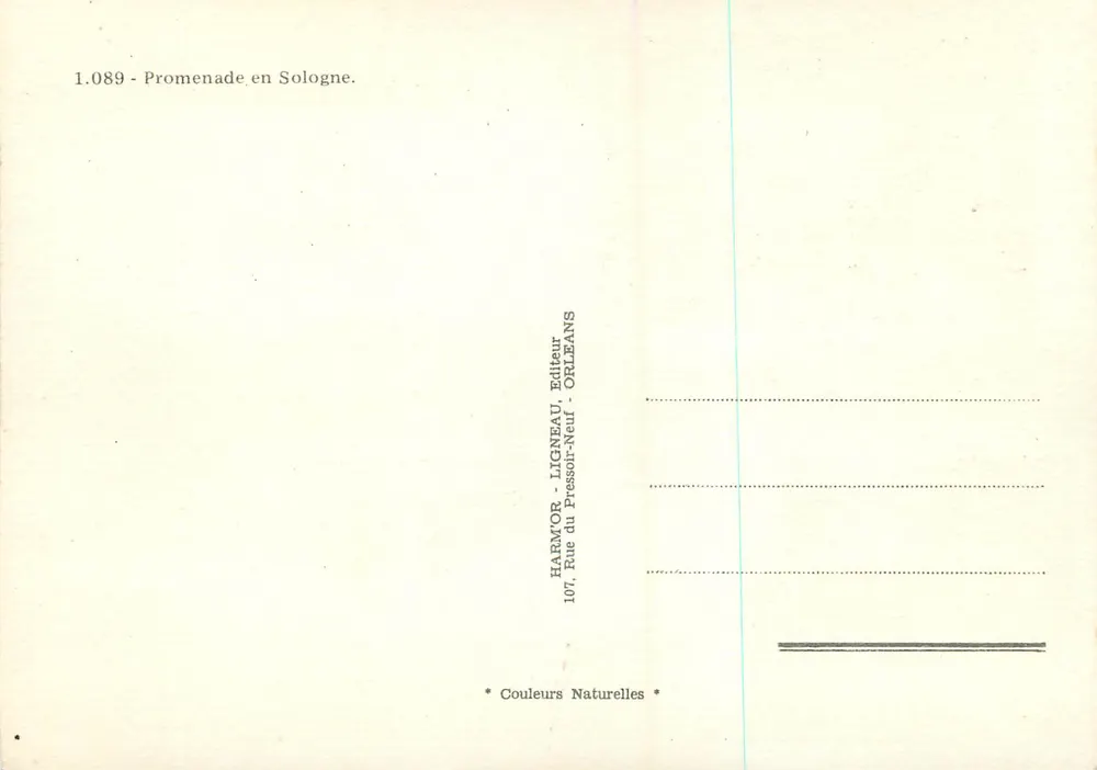 Passeio na Sologne — Sologne — HARMOR-LICNEAU, Editor - Verso