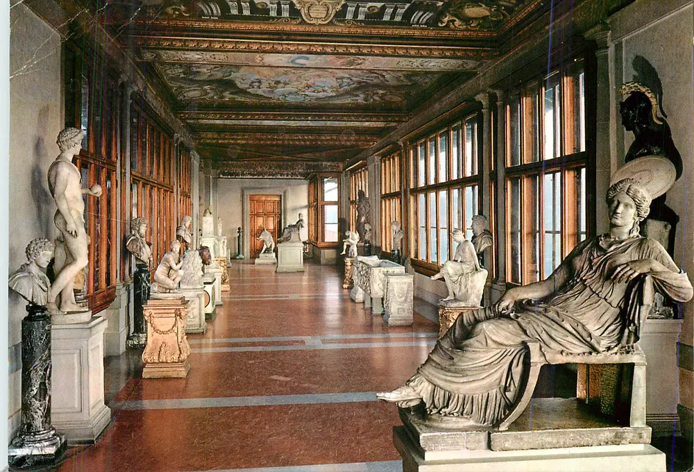 Galerie der Uffizi — Corridor der Boticcelli — Verlag Innocenti, Nr. 623 - Vorderseite