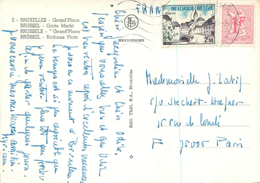 Bruxelles - Grand'Place — éditeur MEXICHROME, n°2 - Rewers