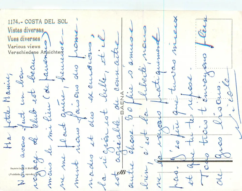 Costa do Sol — Vistas diversas — Baena, n° 1174 - Verso