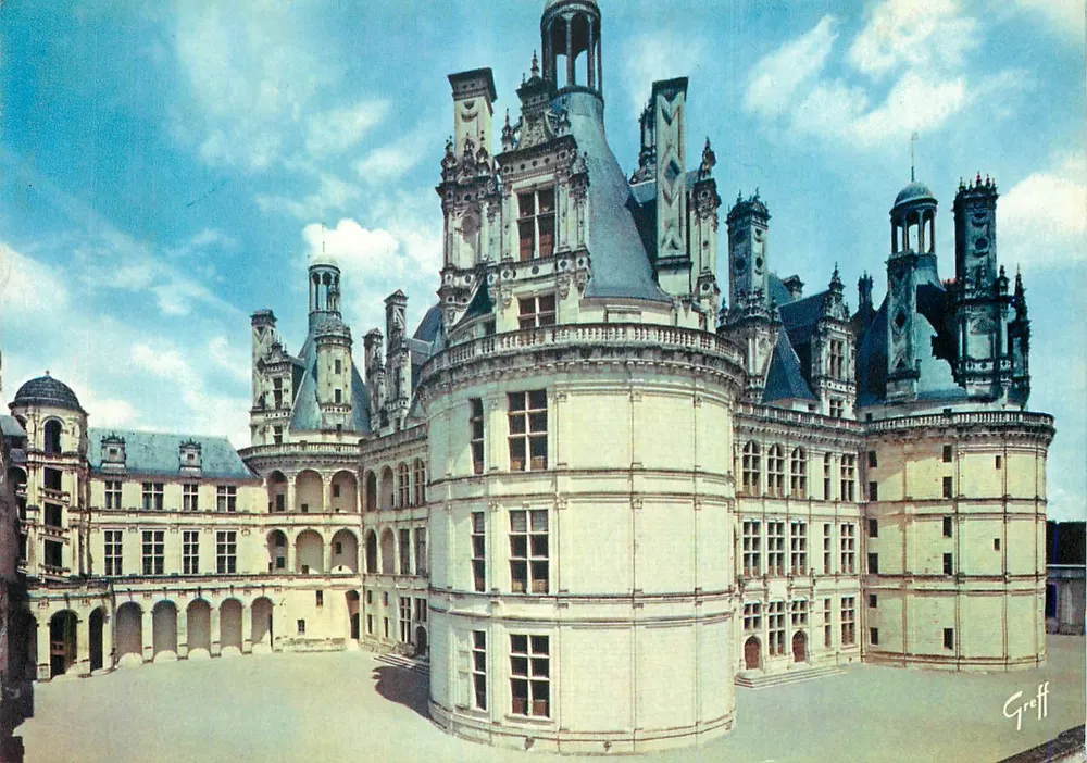 Château de Chambord — Cour intérieure — Editions Greff - Recto