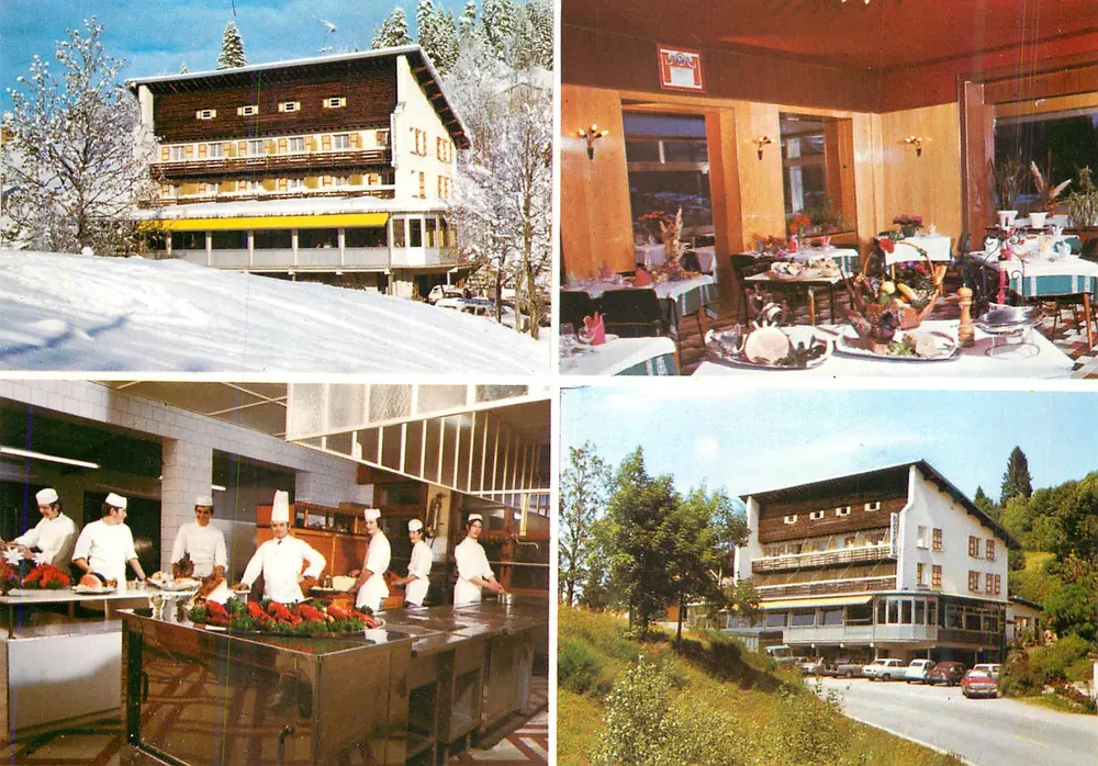 Hôtel-Restaurant des Bas-Rupts — Gérardmer, France — Photo BARIN - Recto