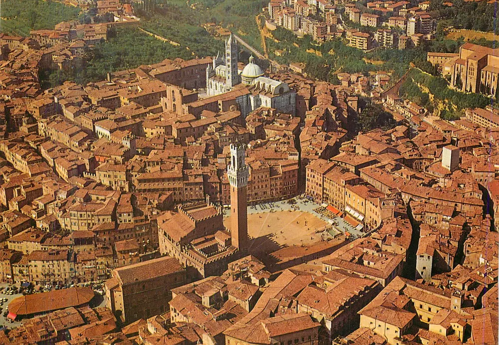 Siena — vista aérea — Ed. R.I.S. di Romboni Italo - Siena - Frente