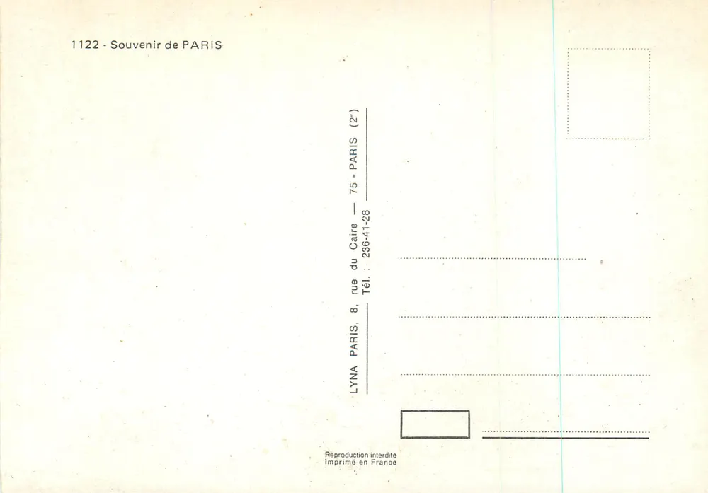 Parijs — Hommage aan Parijs — LYNÁ - Achterkant