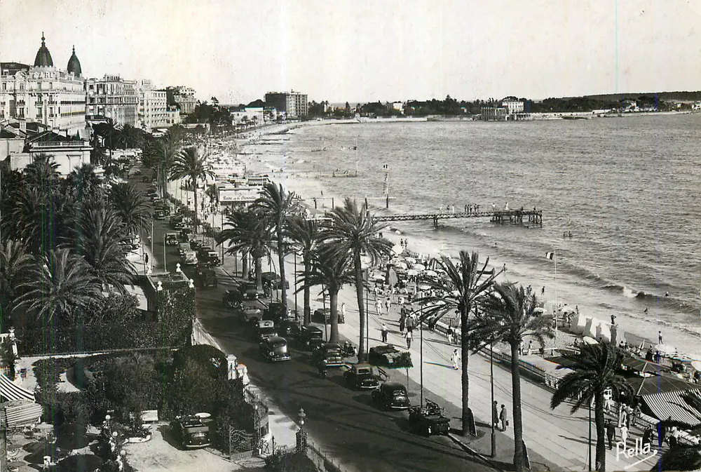 Cannes - Promenade de la Croisette — Quai des Fleurs — éditeur Rella, n°5 - Recto