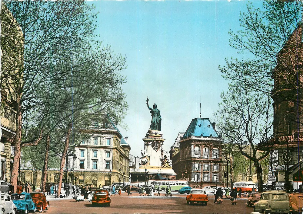 Place de la République — Paris — Coleção « La Palette du Faubourg du Temple » n°1154 - Frente