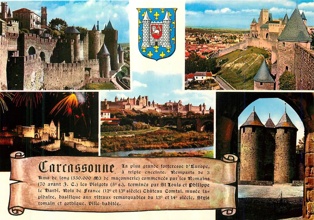 Carcassonne — A maior fortaleza da Europa — Edições MAR - Frente