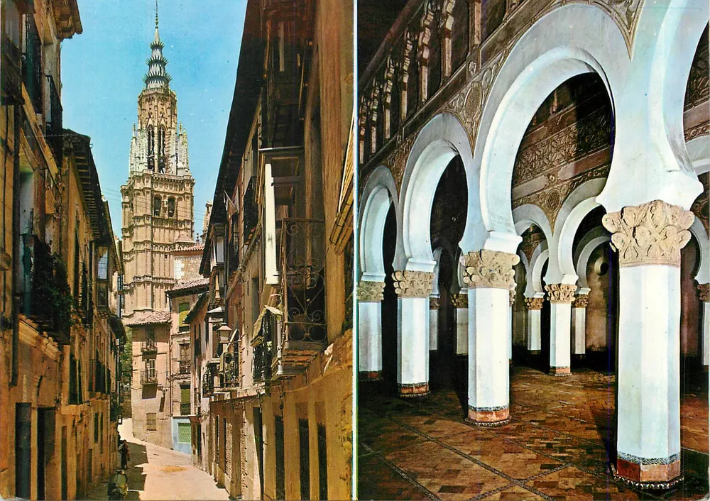 Toledo — Calle Santa Isabel und Santa María la Blanca — L. Arribas - Vorderseite