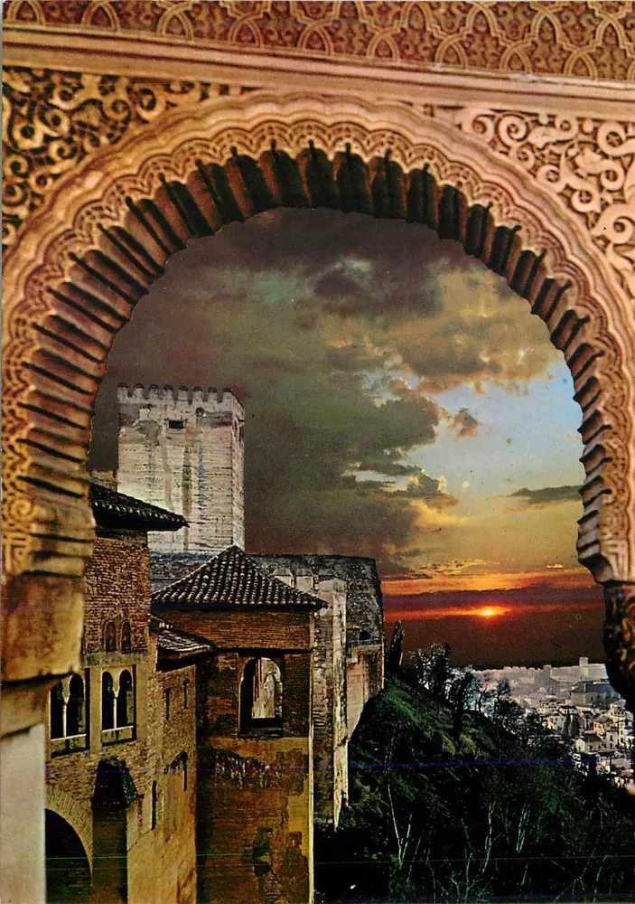 Alhambra — Pôr do Sol — Edições Gallegos n°1.155 - Frente
