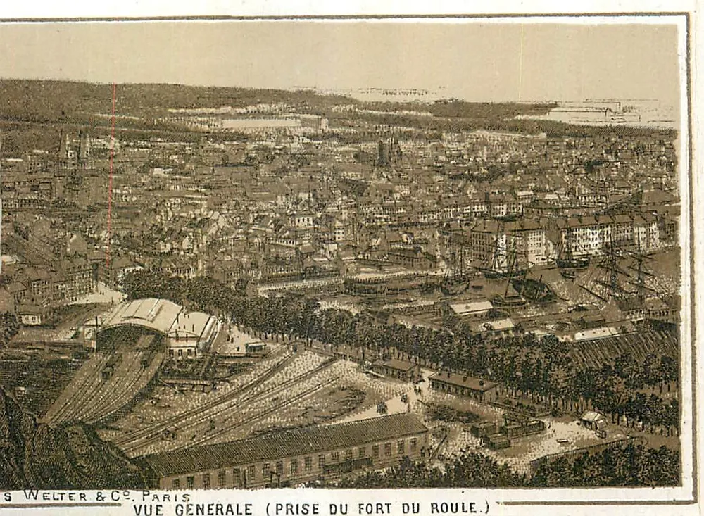 Vista geral — tomada do Forte do Roule — Welter & Cie, Paris - Frente