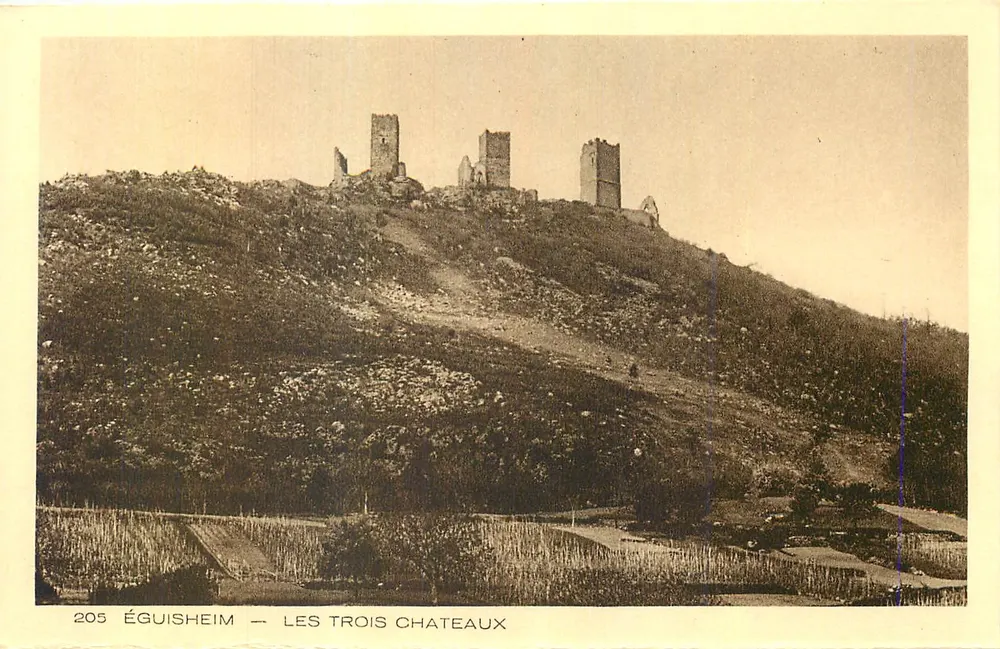 Éguisheim — Os Três Castelos — Coleção L'Alsace - Frente