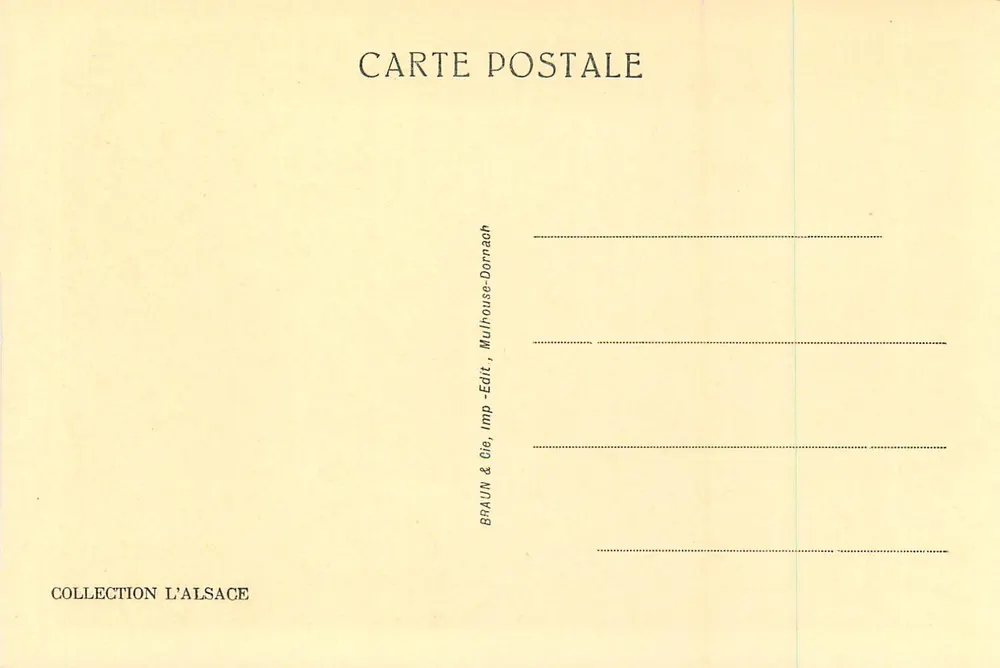 Thann — Skulpturen der Chorbanken der Kathedrale (16. Jahrhundert) — Sammlung L'Alsace, Braun & Cie, Mulhouse-Dornach - Rückseite