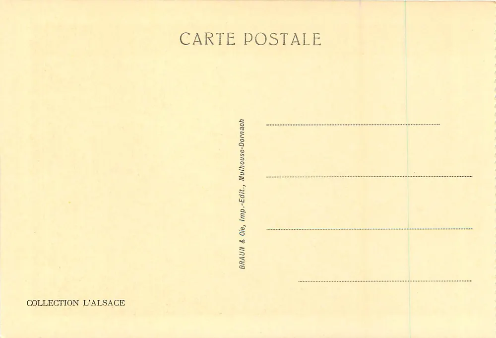 Thann — Skulpturen der Chorstühle der Kathedrale (16. Jahrhundert) — Sammlung L'Alsace, Braun & Cie, Mulhouse - Rückseite