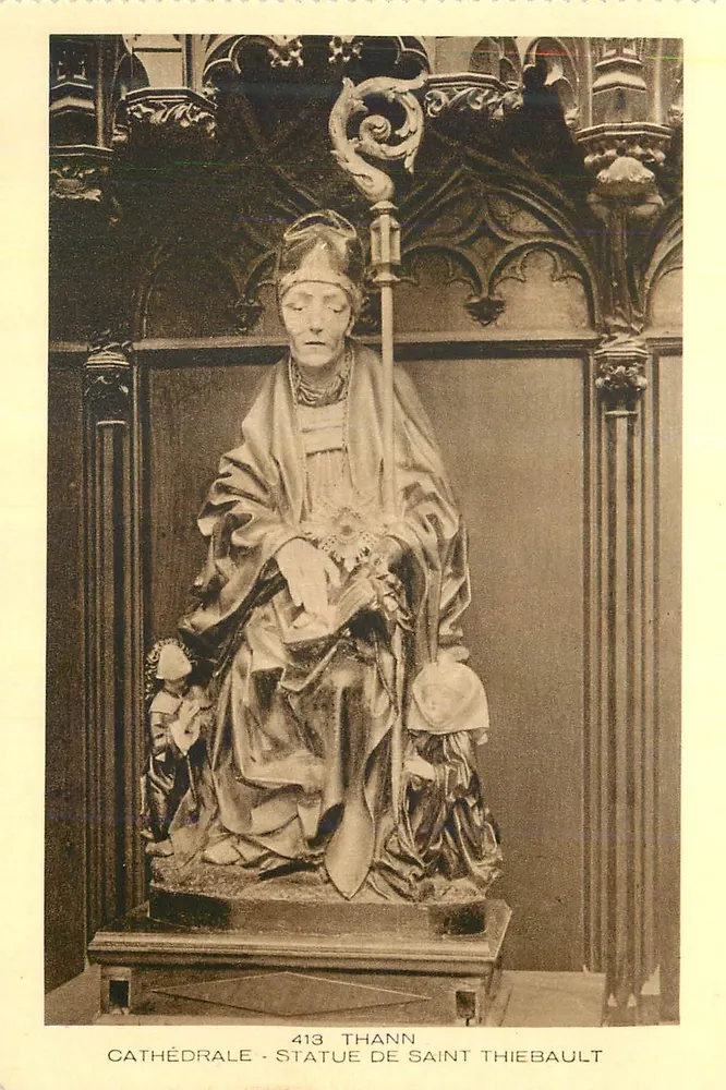 Catedral - Estátua de São Thiebault — Thann, série 413 - Frente