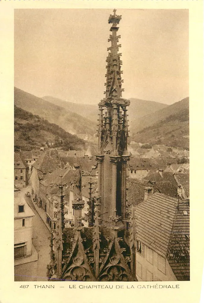 Thann — O capitel da catedral — Coleção L'Alsace, editor Braun & Cie, Mulhouse-Dornach - Frente