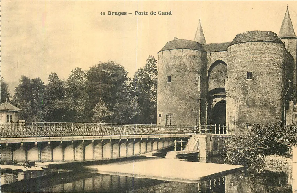 Bruges — Porta de Gand — L'Illustration Générale - Frente