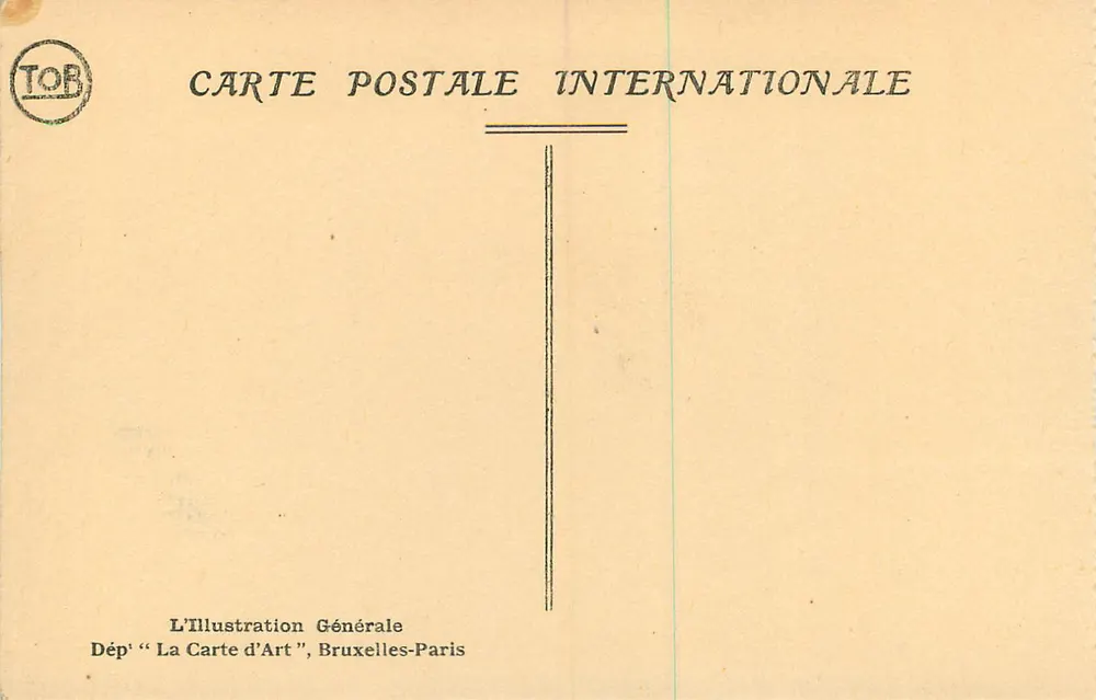 Brügge — Panorama vom Glockenturm in Richtung Kirche Notre-Dame — L'Illustration Générale - Rückseite