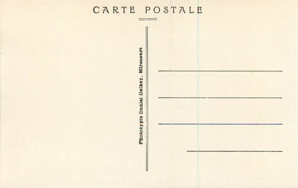 Domrémy — Chambre où naquit Jeanne d'Arc — D. D. - Verso