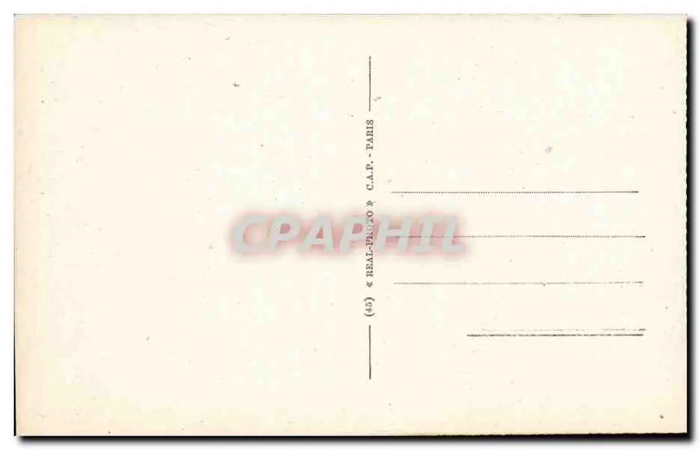 Le Havre — Hotel de Ville com estátua — editor C.A.P. Paris, n°29 - Verso
