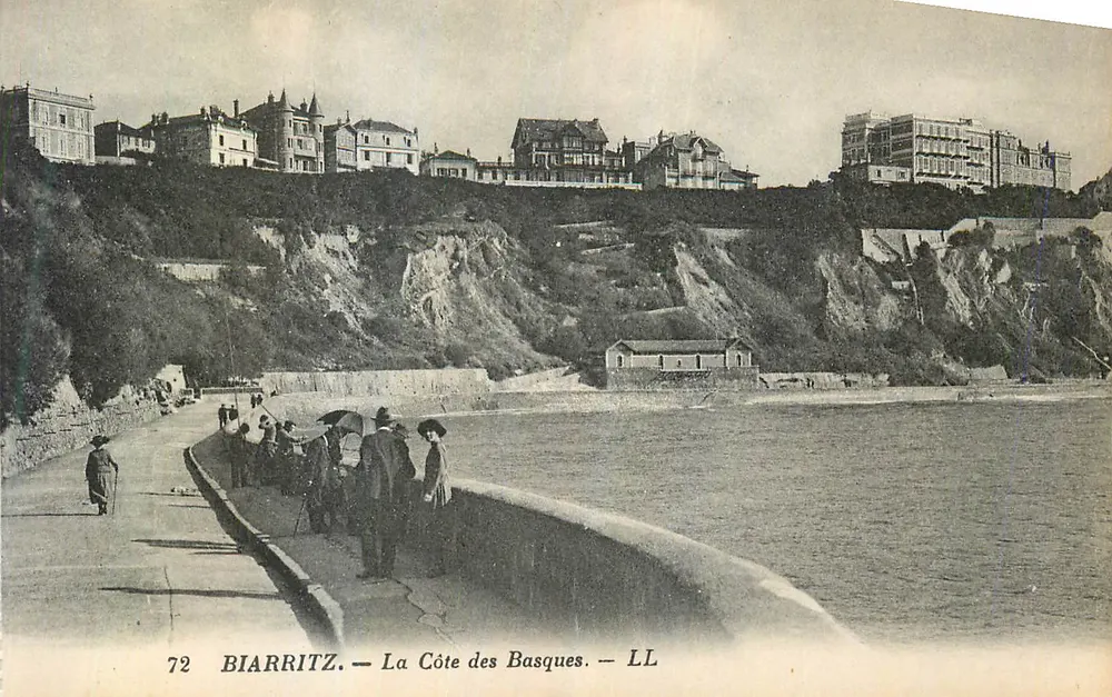 Biarritz — A Côte des Basques — LL 72 - Frente