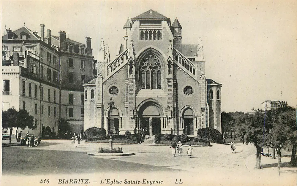 Biarritz — A Igreja de Santa Eugênia — LL - Frente