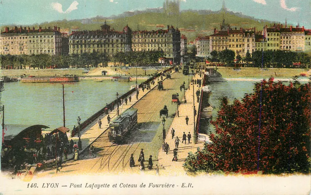 LYON — Pont Lafayette et Coteau de Fourvière — E.R. n°146 - Recto