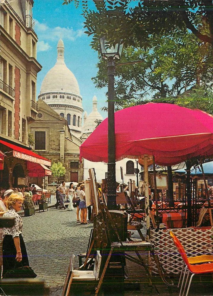 Place du Tertre — Montmartre — Foto por Jacqueline Guillot, n°507 - Frente
