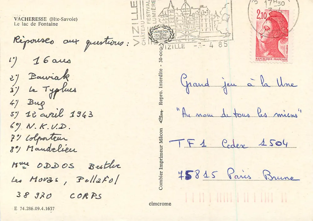 Le lac de Fontaine — Vacheresse (Haute-Savoie) — éditeur Ciring - Verso