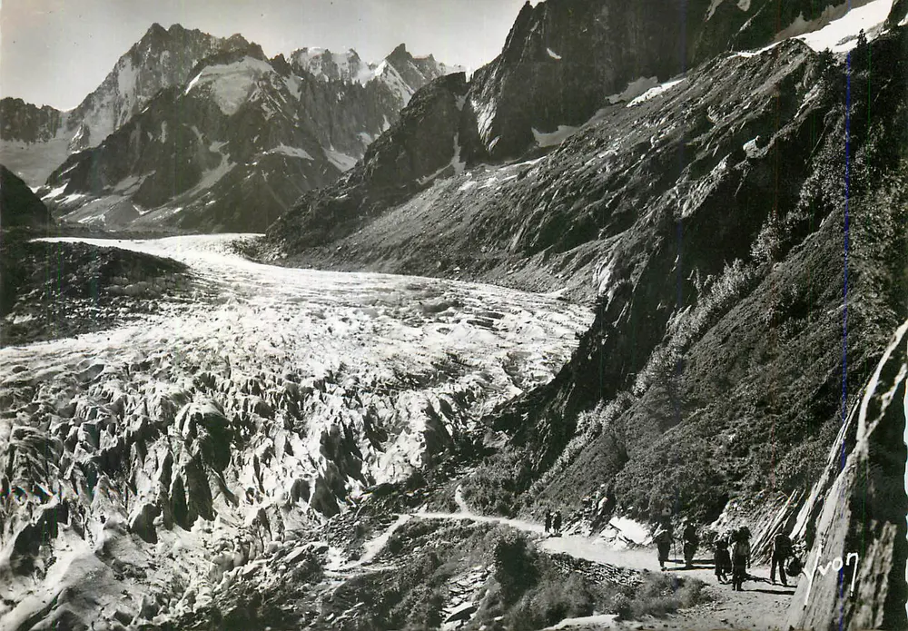 Eissee und Massiv der großen Jorasses — CHAMONIX (Haute-Savoie) — Art Editions 'VYON', Paris - Vorderseite