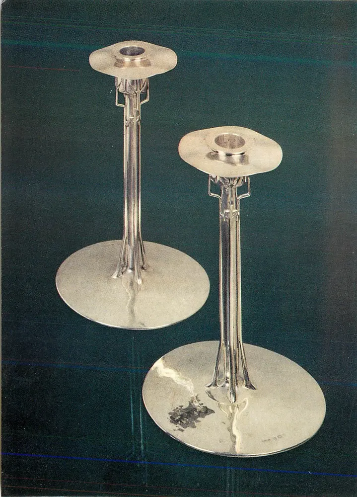 Kerzenleuchter — Silber, entworfen von Rex Silver — Victoria and Albert Museum, Circ. 16 - Vorderseite