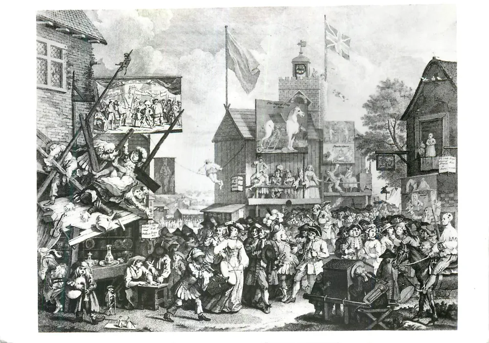 Southwark Fair — William Hogarth (1697-1764) — Victoria and Albert Museum - Recto