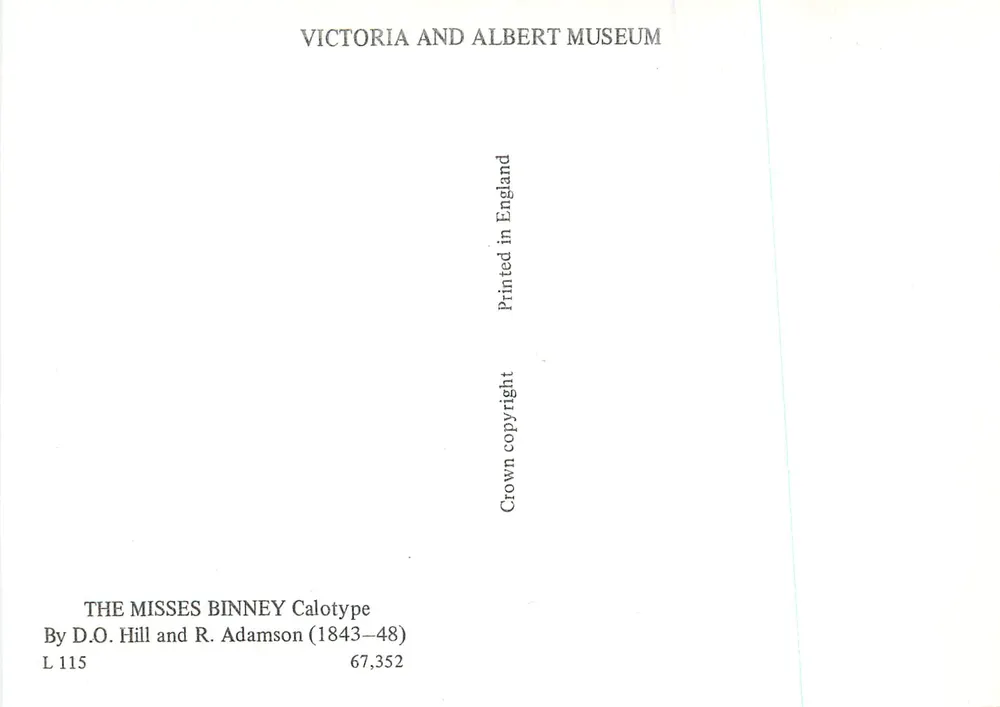 Die Schwestern Binney — Calotype 1843-48 — Victoria and Albert Museum - Rückseite