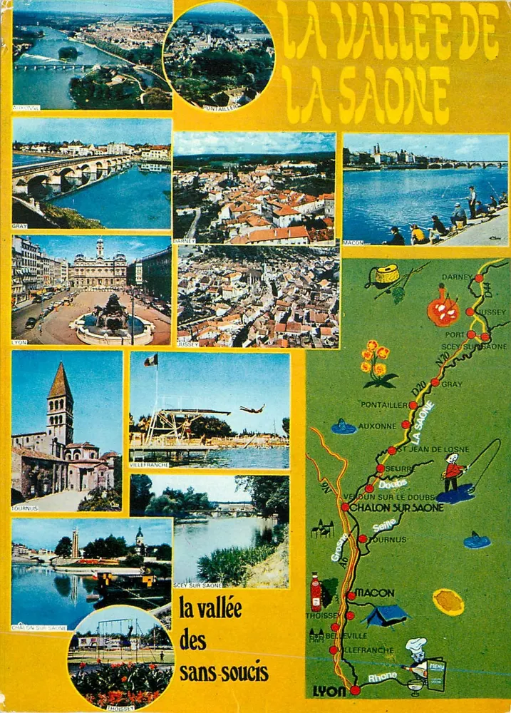 A Vale da Saône — a vale dos sem-cuidados — Combiér Impressor Mâcon - Frente