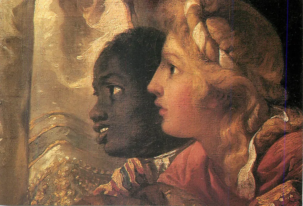 Anbetung der Weisen — Detail — Gabriel-François Doyen, Leinwand, zweite Hälfte des 18. Jahrhunderts - Vorderseite