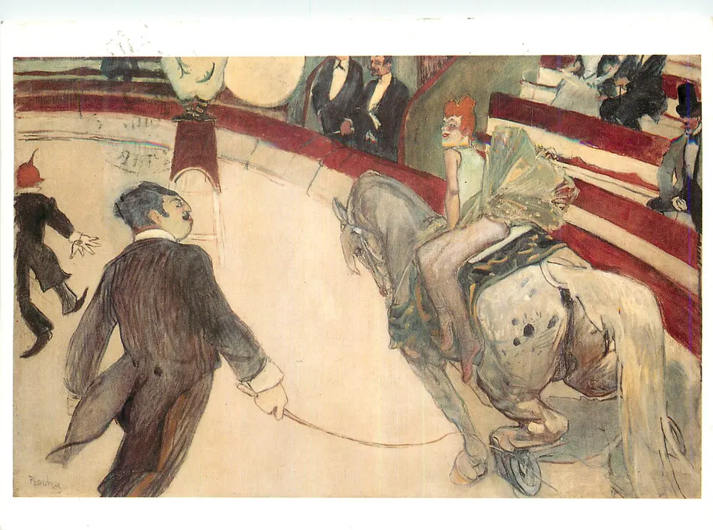 Cirque Fernando — Thema: Frau auf Pferd — Verlag: The Joseph Winterbotham Collection, Nr. 1925-523 - Vorderseite