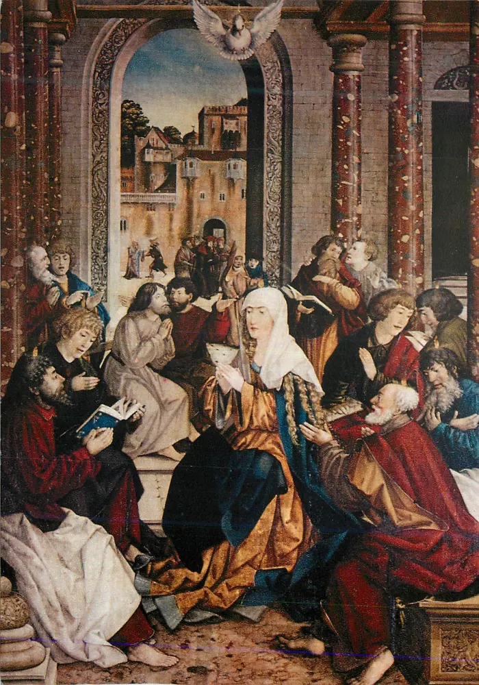 Páscoa — O batismo de Jesus — Martin Schaffner (cerca de 1478-1547) — Alte Pinakothek, Munique - Frente