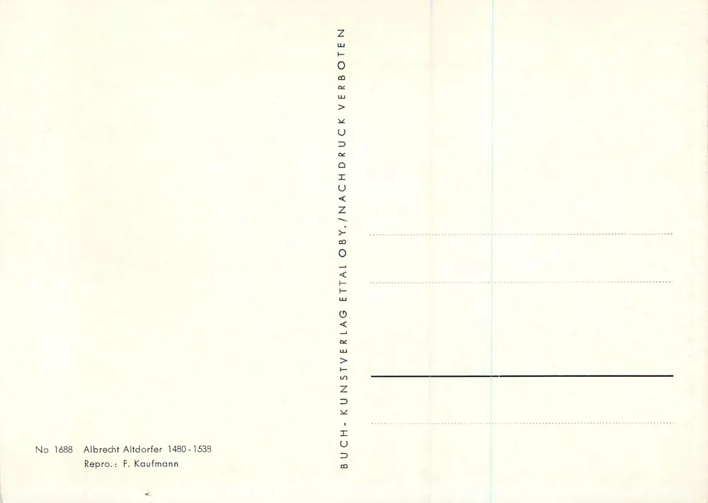 Sagrada Família — Batismo do Cristo — Repro. F. Kaufmann - Verso
