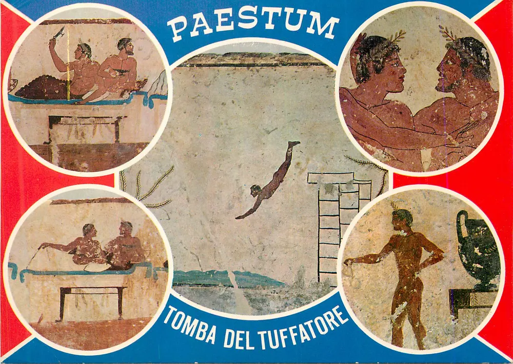 Paestum — Tumba do Nadador — Ediz. Matonti - Frente