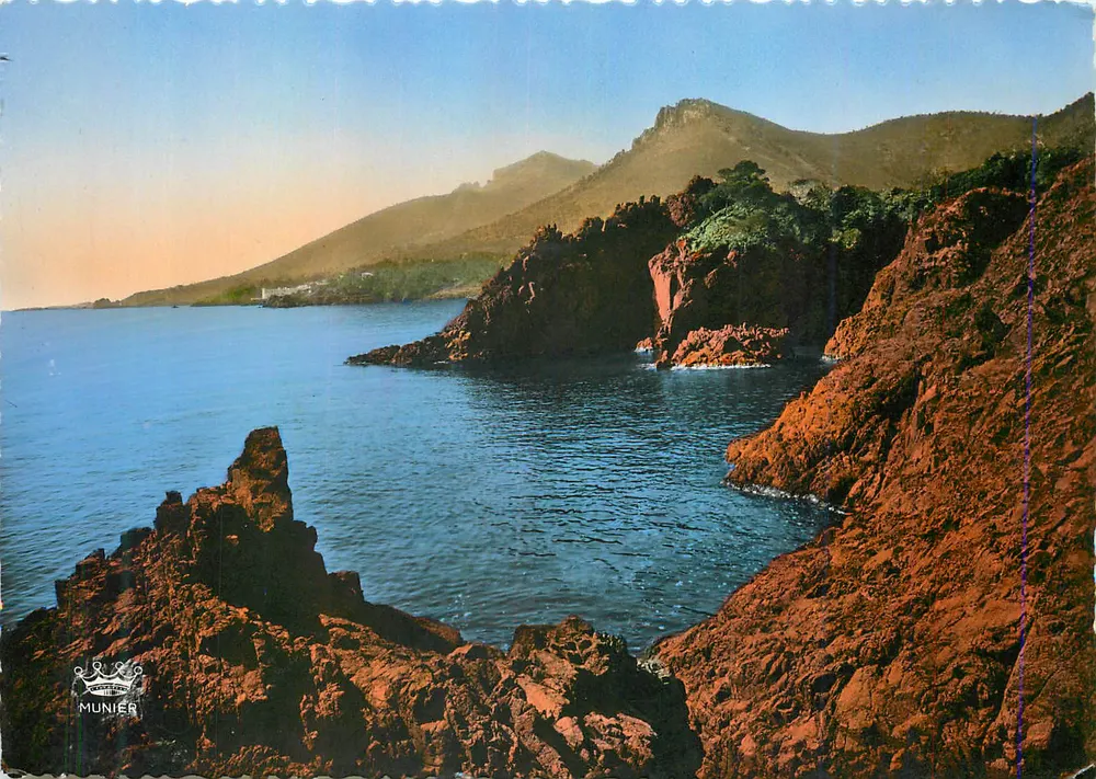 La Côte d'Azur — Vue de la Corniche d'Or — Éditions d'Art Munier - Recto