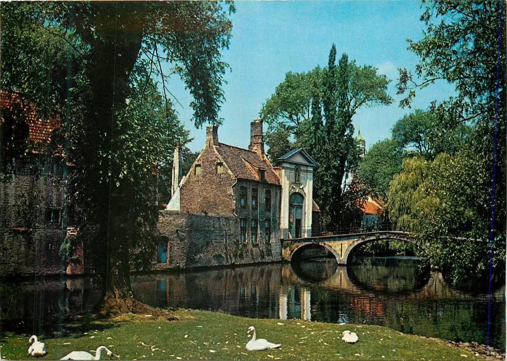 Entrada do Béguinagem — Bruges — Cromo 923/3 - Frente