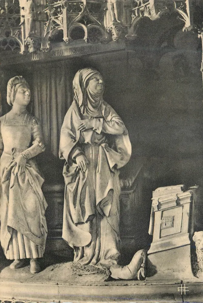 Cathédrale de Chartres — Anne reçoit la visite de l'Ange — Clôture du Chœur — XVIIe siècle - Recto