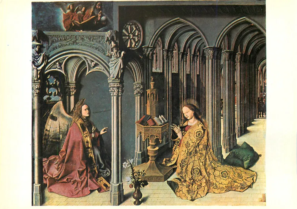 L'Annonciation — École d'Avignon, 1443-1444 — Éditions d'Art Gonthier-Seghers, Paris - Recto