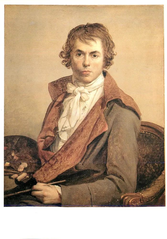 Louis David — Portrait des Künstlers, 1794 — Réunion des musées nationaux, n° 3968 - Vorderseite