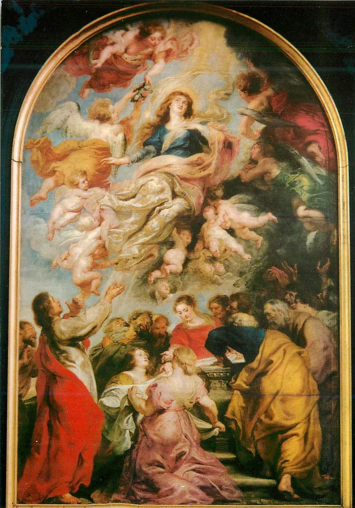 Assunção da Virgem — pintura de P.-P. Rubens — O.L. Vrouwekathedraal, Antwerpen - Frente
