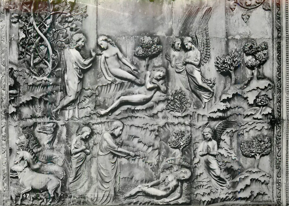 Orvieto (Duomo) — Iddio crea la donna — FOTO-STAMPA ANGELI - TERNI - Voorkant