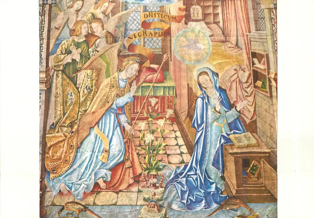 Kathedrale von Reims — Tapisserie der Verkündigung — Ateliers Rémois - Vorderseite